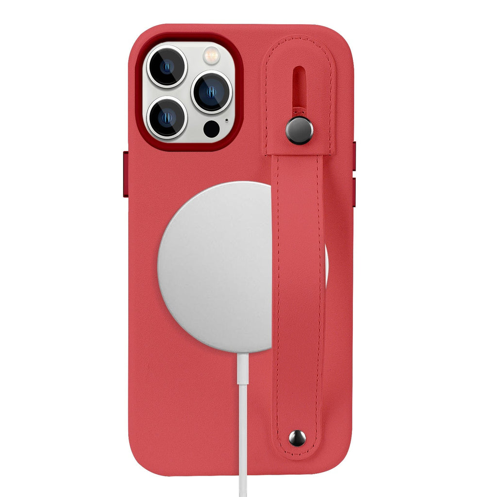 SAHARA - Indy Series Leather FingerGrip Case - iPhone 14 Pro