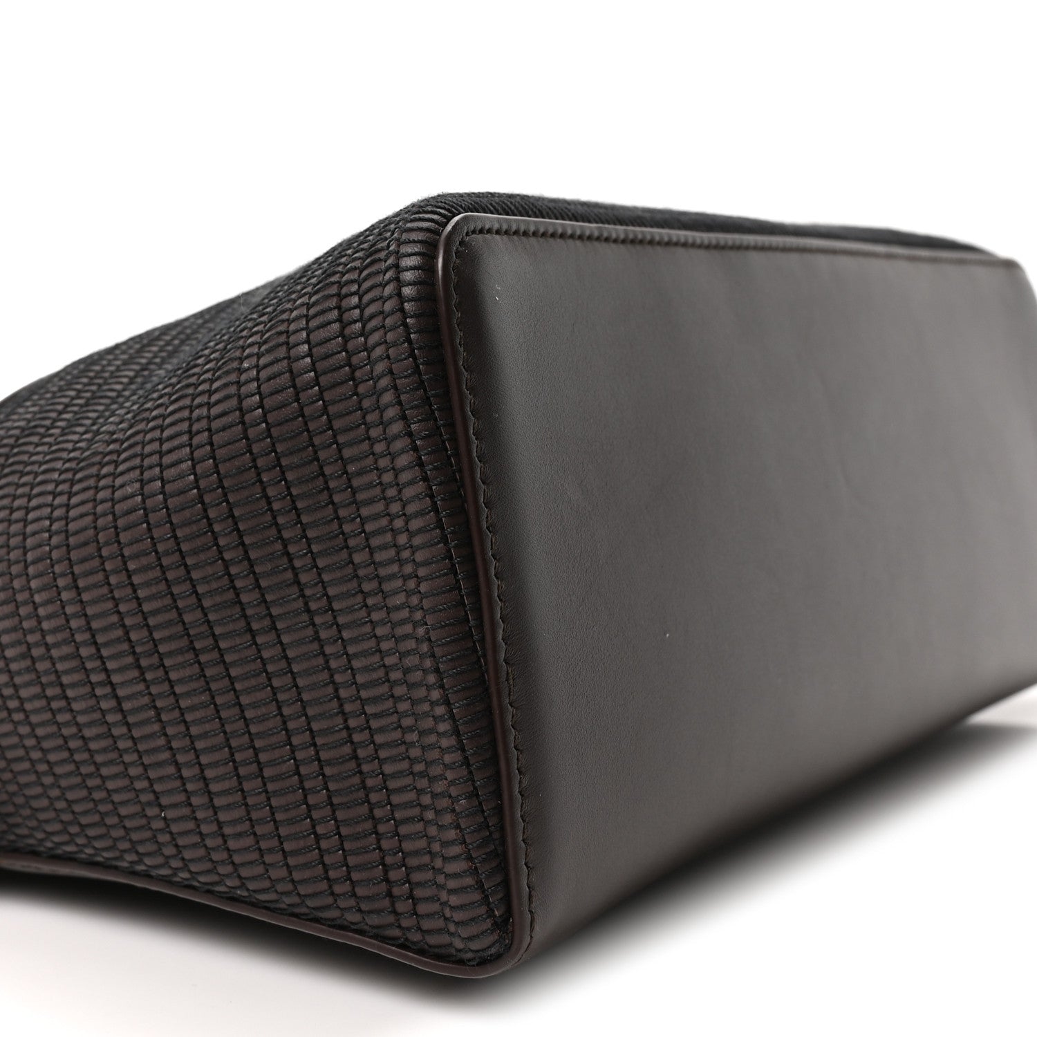 Ox Calfskin Woven Extra Bag L27  Colour Pecora Nera