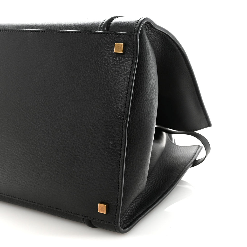 Supple Calfskin Medium Phantom Luggage Black