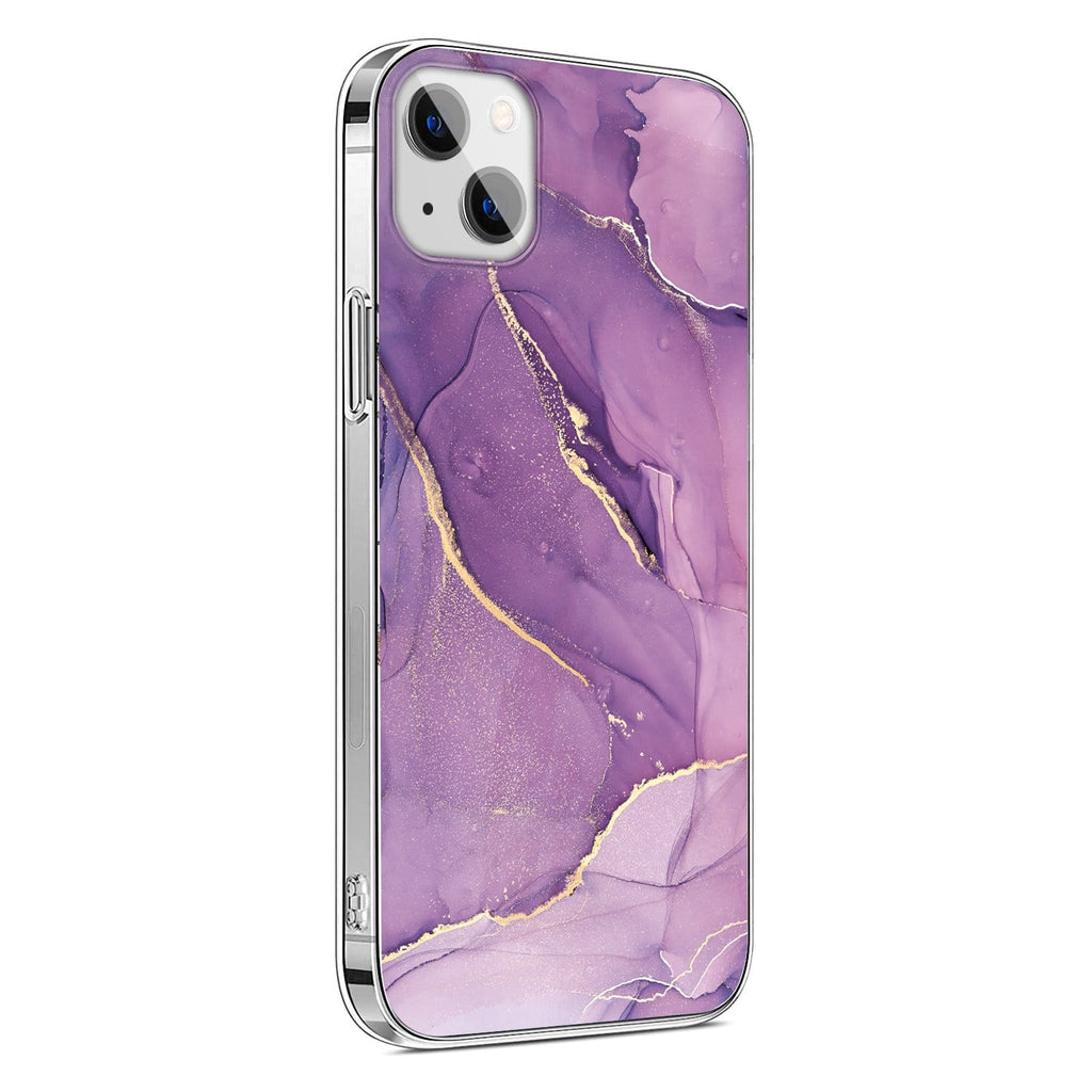 SAHARA - Inspire Series Purple Marble Case - iPhone 13 & iPhone 14