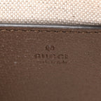 GG Supreme Monogram Textured Dollar Calfskin Mini Ophidia Chain Bag Beige Ebony