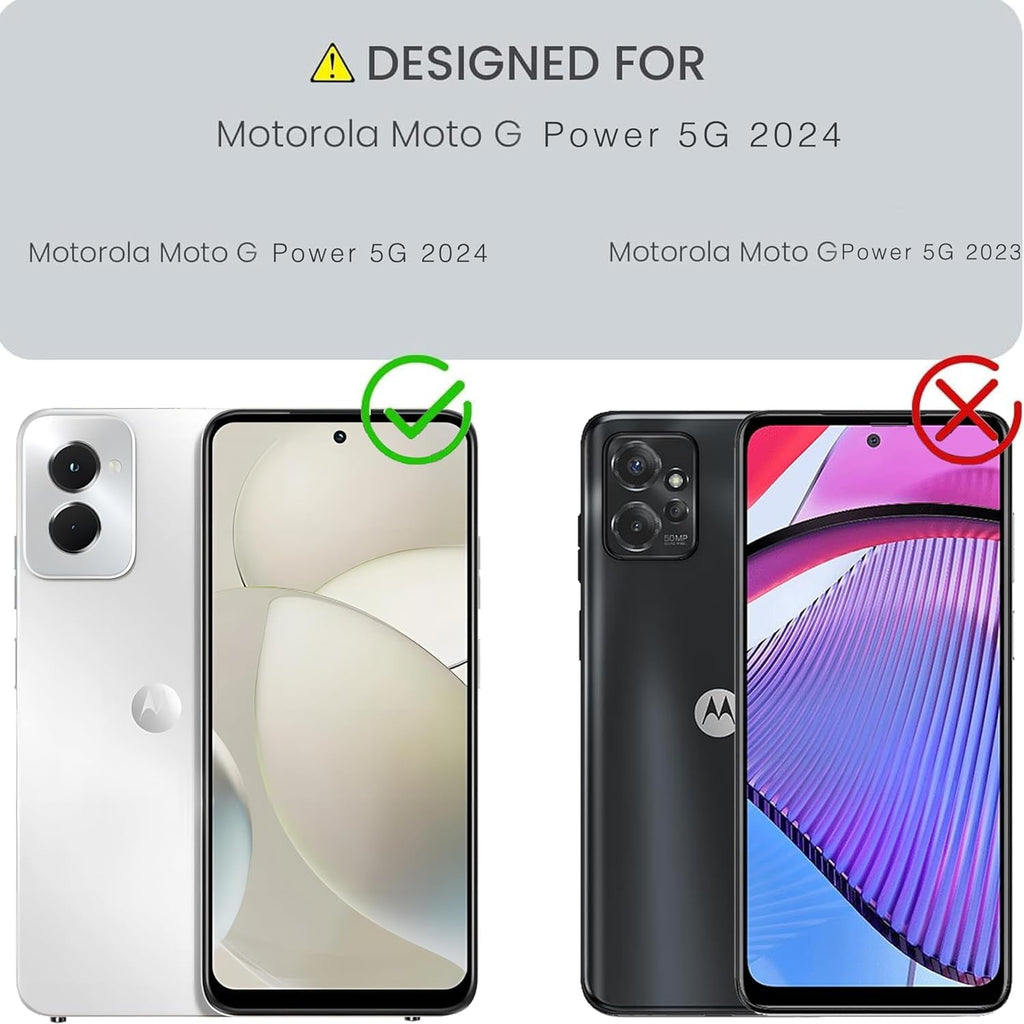 Entronix Case Compatible with Moto G Power 2024 - [Hard Back] Clear Cover