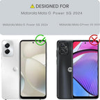 Entronix Case Compatible with Moto G Power 2024 - [Hard Back] Clear Cover