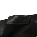 Grain de Poudre Calfskin Y Quilted Monogram Medium Loulou Chain Satchel Black