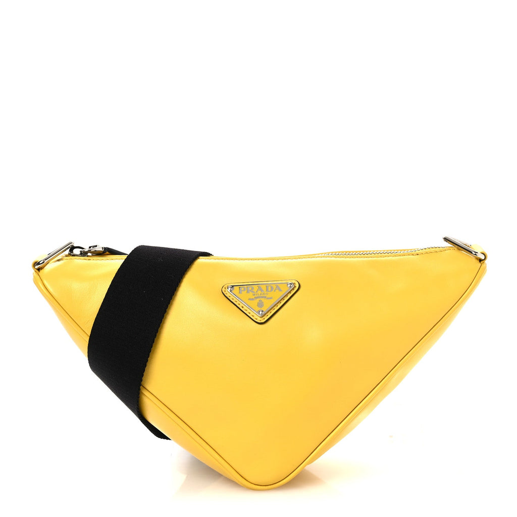 Softy Calfskin Triangle Shoulder Bag Sole