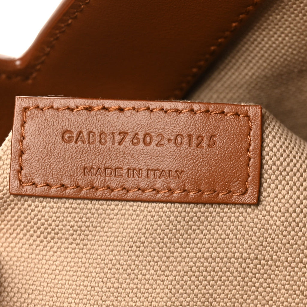 Canvas Calfskin Y Tote Desert Dust Brick