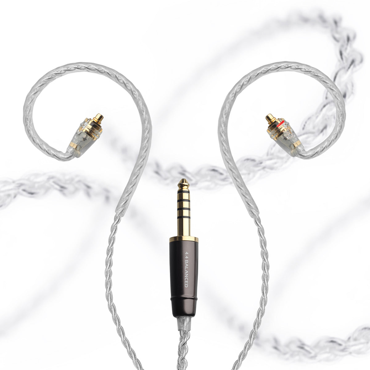 Meze Audio MMCX to 4.4mm Balanced Silver-Plated Headphone Cable - 3.9 ft.