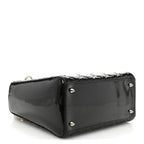 Patent Cannage Medium Lady Dior Black