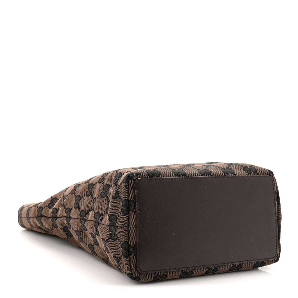 Monogram Small Bucket Tote Dark Brown