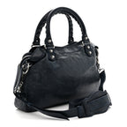 Agneau Giant 12 Silver Hardware Town Bleu Obscur