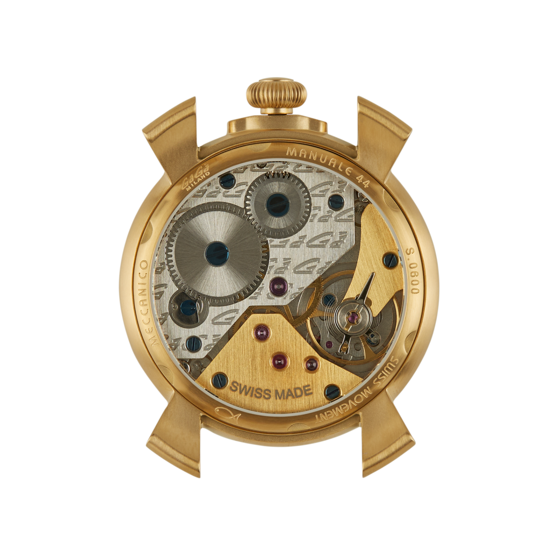 GaGà Milano Watch Manuale Forty-Four 44mm Yellow Gold