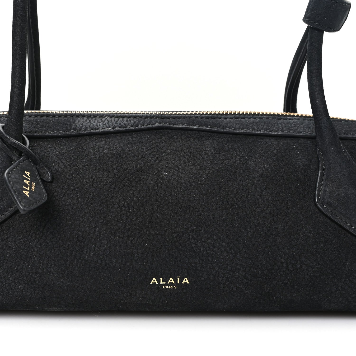 Nubuck Medium Le Teckel Bag Black Anthracite
