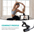 Movo iLav-L Digital Lavalier Omnidirectional Clip on Microphone (Lightning)