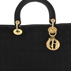 Nylon Cannage Large Lady Dior Black