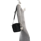 Calfskin Matelasse GG Marmont Travel Bag Black