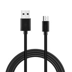 Reiko 3.3Ft Pvc Material Micro Usb 2.0 Data Cable In Black And Simple Packaging