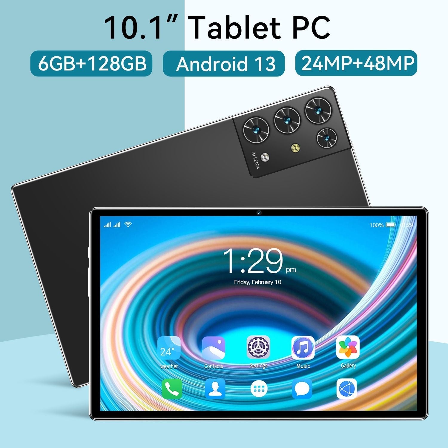 New 5G Tablet PC, S30pro, 10.1 inch, 128GB large flash memory, Android Tablets, Dual Cards,  8000mAh Laptops, wifi GPS