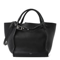 Supple Grained Calfskin Small Big Bag Black
