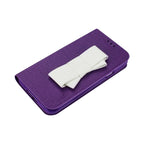 Reiko Samsung Galaxy S5 Folio Wallet Cases-Purple White