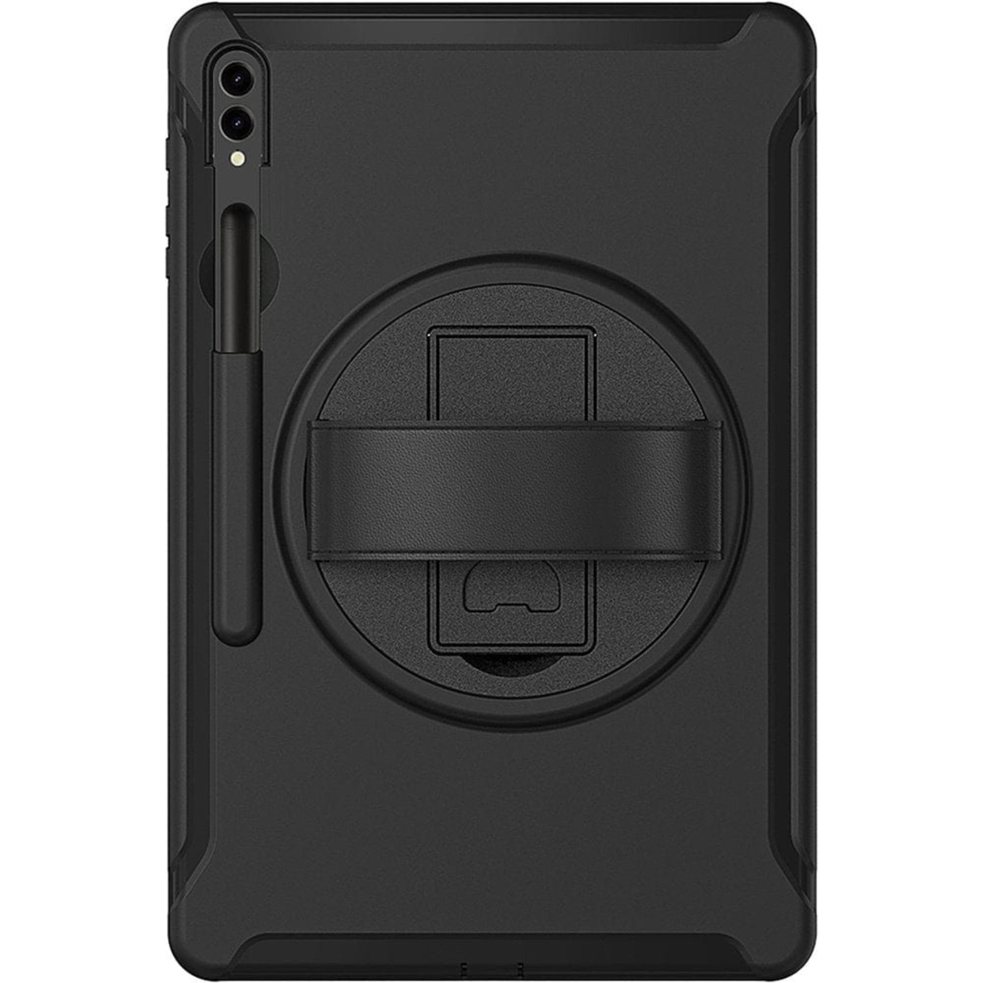 SAHARA - Protection Hand Strap Series Case for Samsung Galaxy Tab S10 Ultra, Tab S9 Ultra, and Tab S8 Ultra - Black