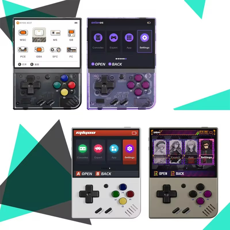 Mini Plus Portable Retro Handheld Game Console V2 with IPS Screen - Classic Video Game Console for Children, Linux System