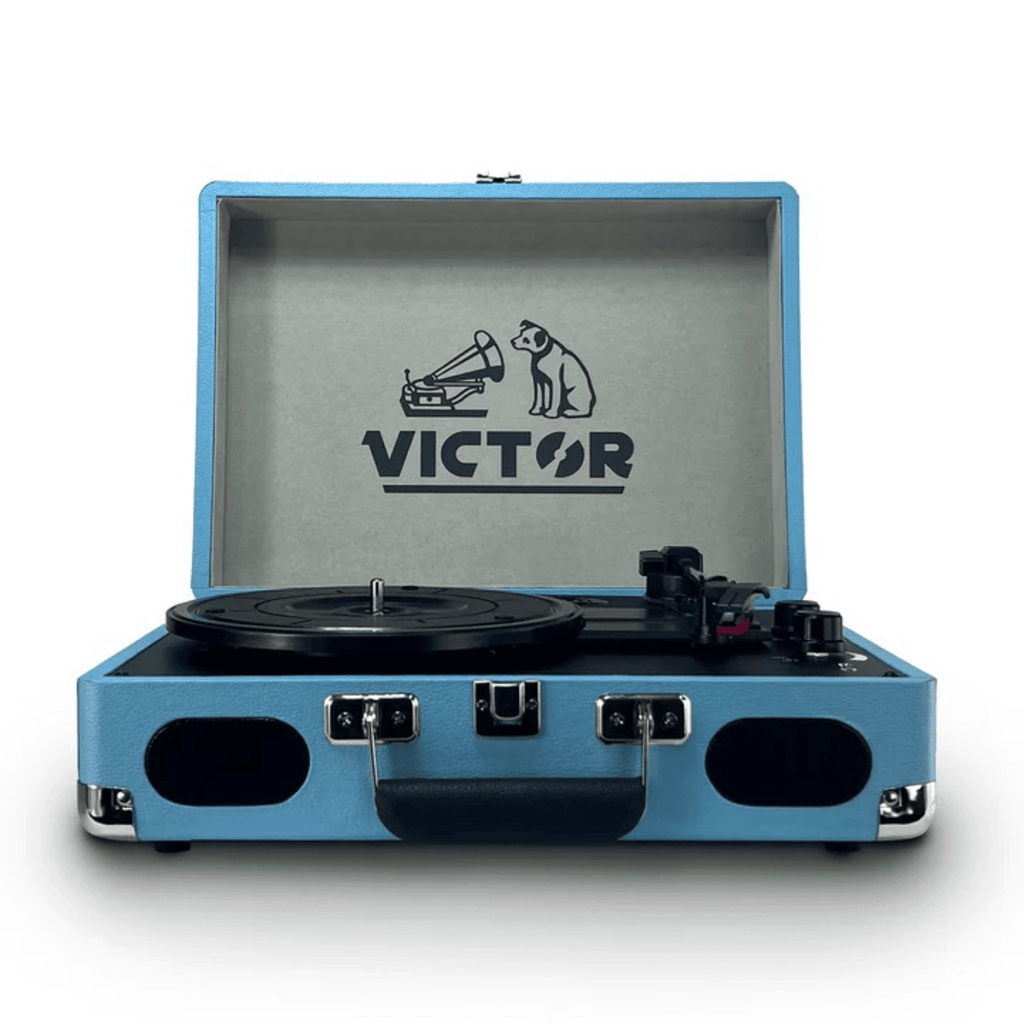 Metro Plus Portable Dual Bluetooth Suitcase Turntable