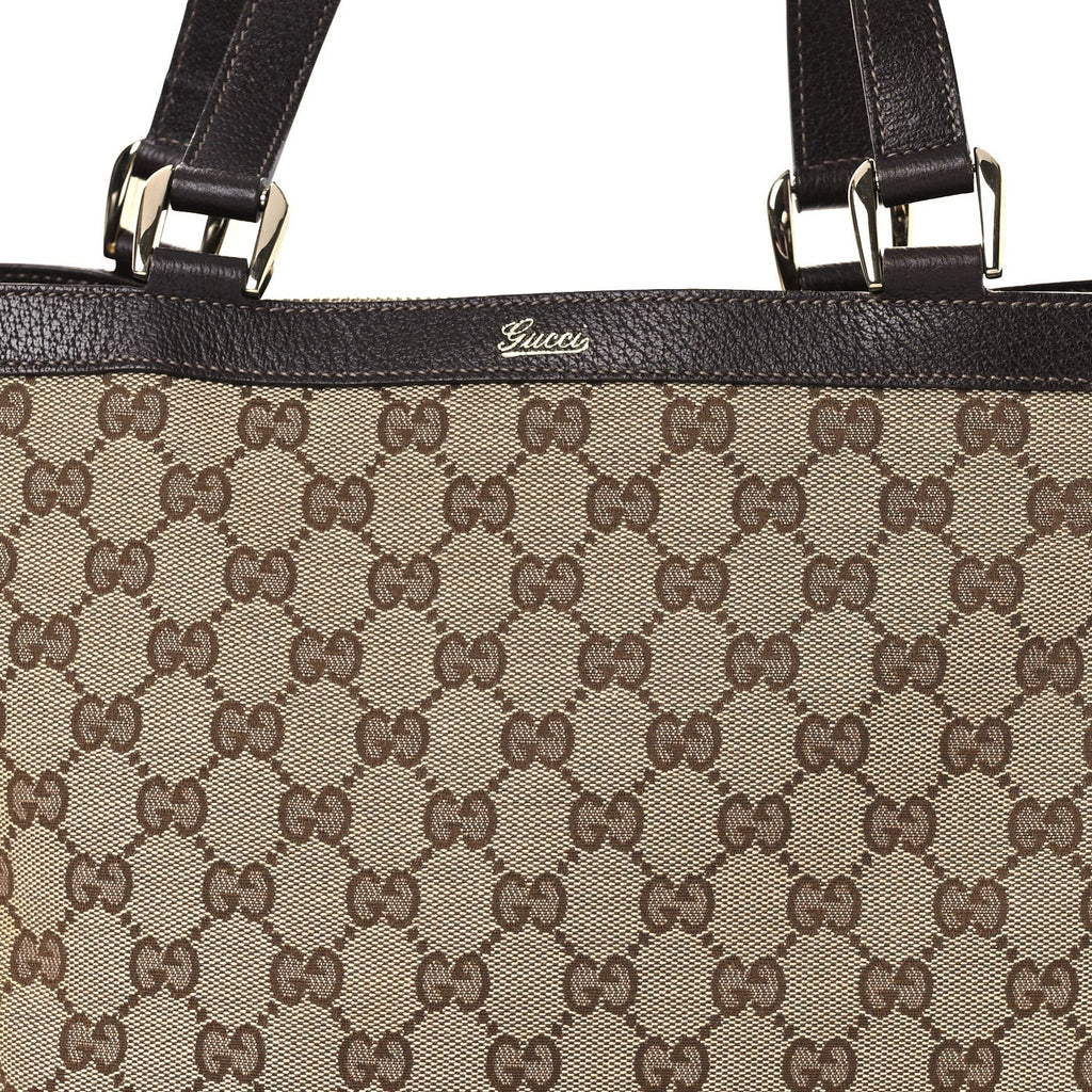 Monogram Medium Abbey Tote  Brown