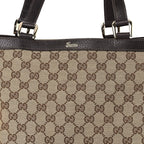 Monogram Medium Abbey Tote  Brown