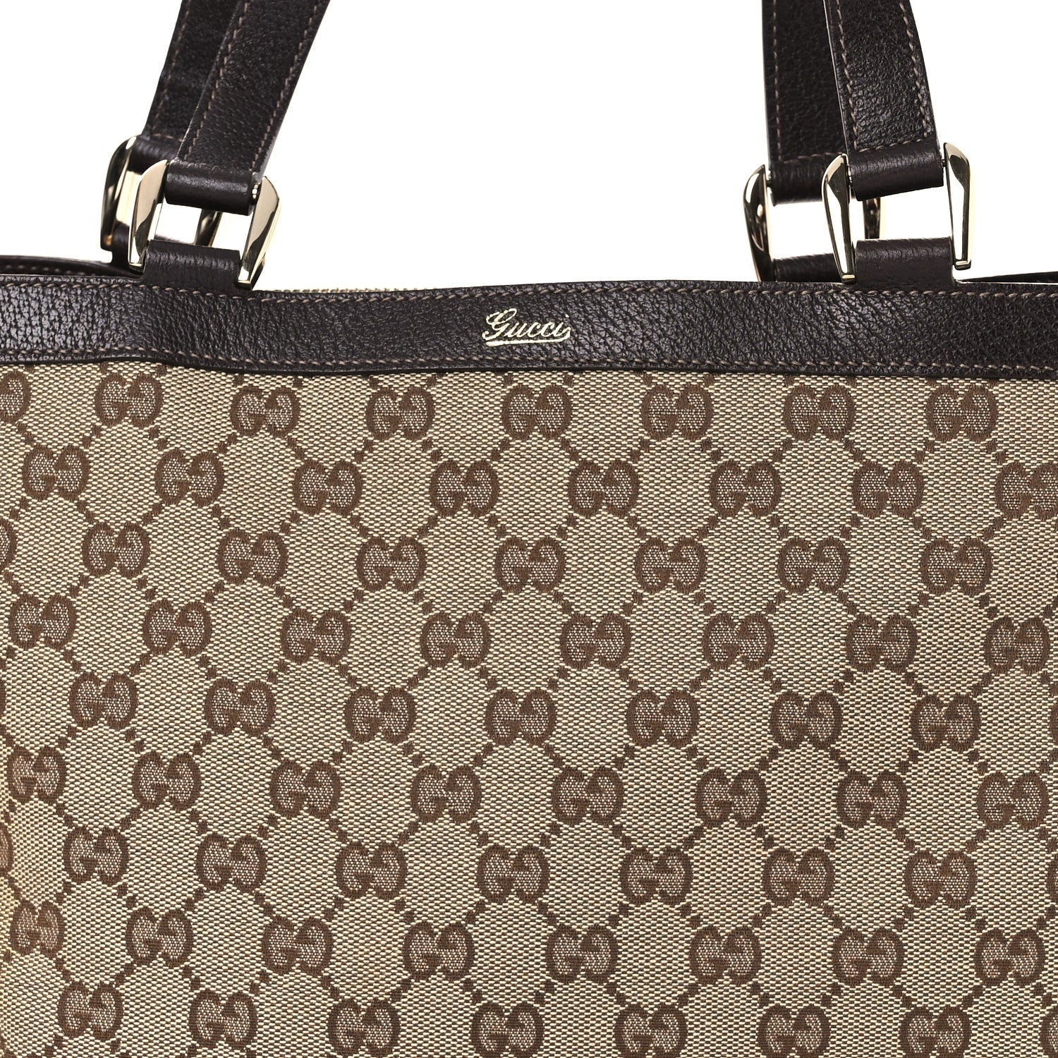 Monogram Medium Abbey Tote  Brown