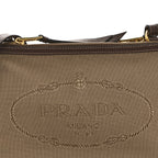 Jacquard Logo Flat Crossbody Bag Corda Bruciato