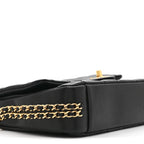 Caviar Quilted Mini CC You Flap Black