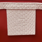 Calfskin Lizard Embossed Medium Paloma White