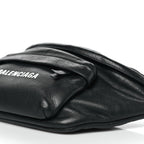 Smooth Calfskin Logo Large Everyday Beltpack Black White