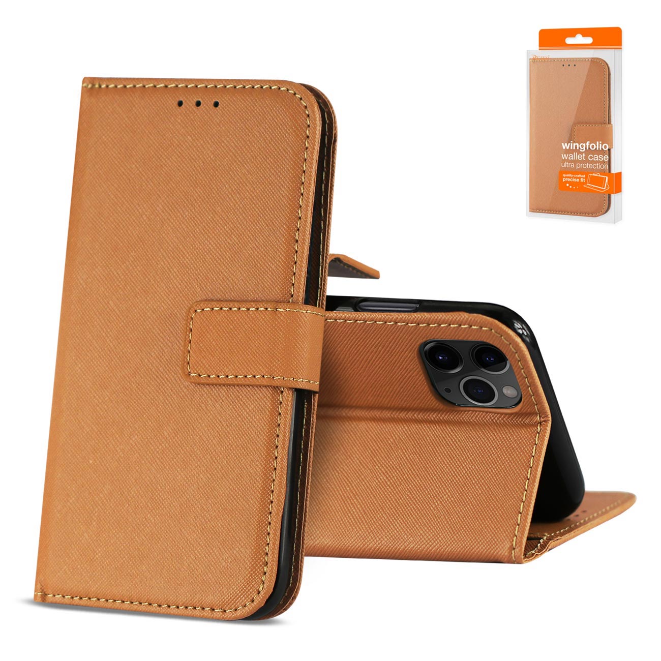 Reiko Apple Iphone 11 Pro 3-In-1 Wallet Case In Brown