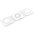 KENRO 3-in-1 Magnetic Wireless Charger Pad Stand Fast Charging Dock - White