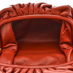 Smooth Butter Calf The Pouch Oversized Clutch Bordeaux