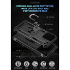 Entronix Case Compatible with iPhone 14 Pro Max - Dual-Layer Guard Gripstand