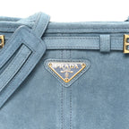 Scamosciato Triangle Small Bonnie Shoulder Bag Astrale
