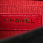 Velvet Strass Diamond Lock Flap Black