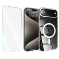 Entronix Bundle Compatible with iPhone 17 Air - [Magnetic] Glitter Clear Case & 1 Clear Screen Protector