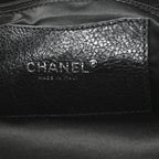 Glazed Calfskin Large On The Road Tote Black