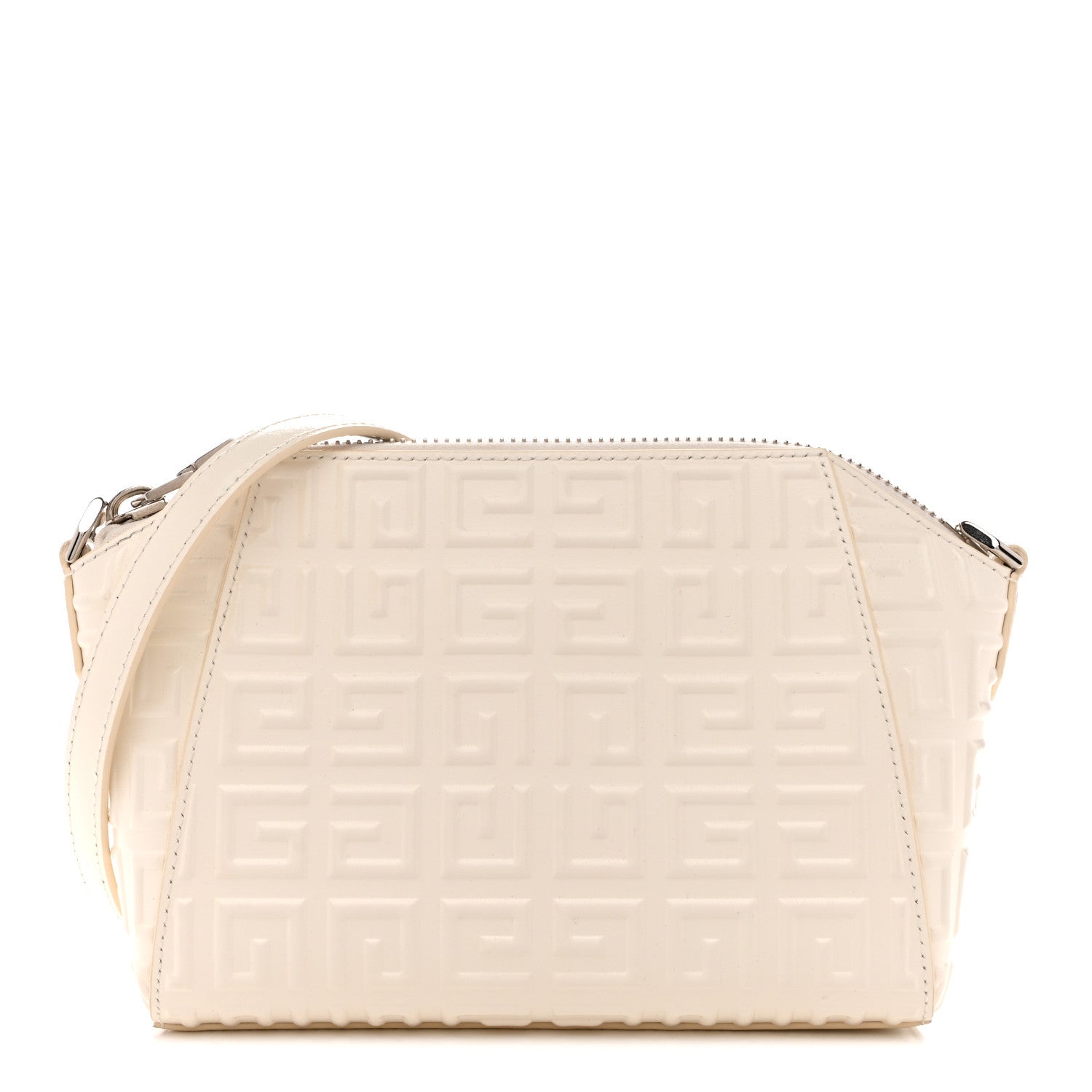 Calfskin Logo Embossed XS Antigona 4G Ivory