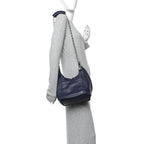 Nappa Small Squeeze Bag Abyss Blue