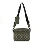 Monogram Shadow G65 Trio Messenger Olive Green