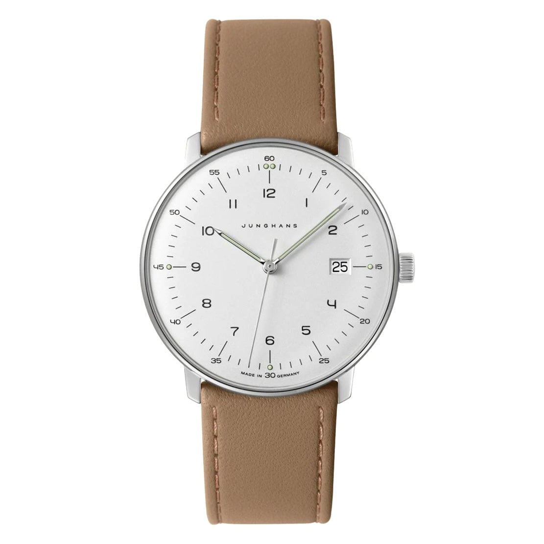 Junghans Max Bill Quarz Men's White Brown Watch