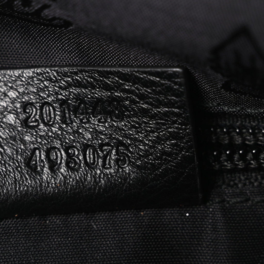 Guccissima Flat Messenger Bag Black