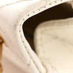 Aged Calfskin Quilted 2.55 Reissue Mini Flap White