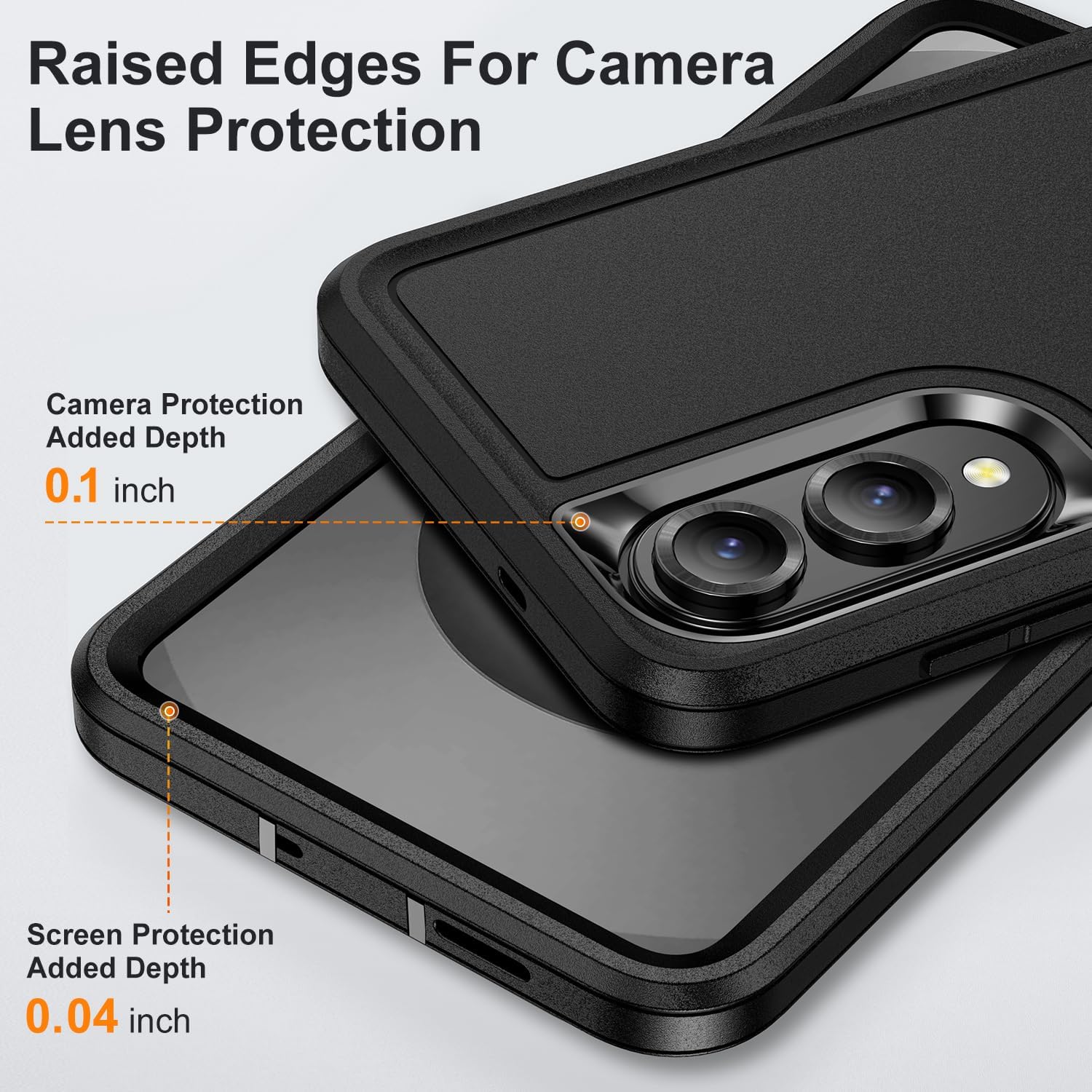 Entronix Case Compatible with Galaxy S25 Edge - Triple-Layer Heavy Duty Protection