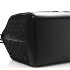 Jacquard Monogram Light Up Keepall Bandouliere 50  Black