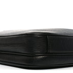 Calfskin Zip Around Briefcase Black